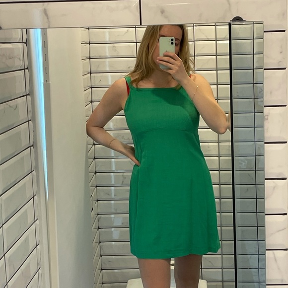 With Jean Linen Mini Dress - Picture 1 of 4